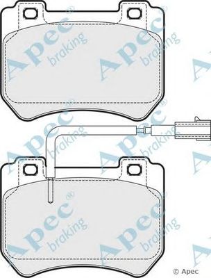 APEC BRAKING pad1786 -  Комплект тормозных колодок, дисковый тормоз
